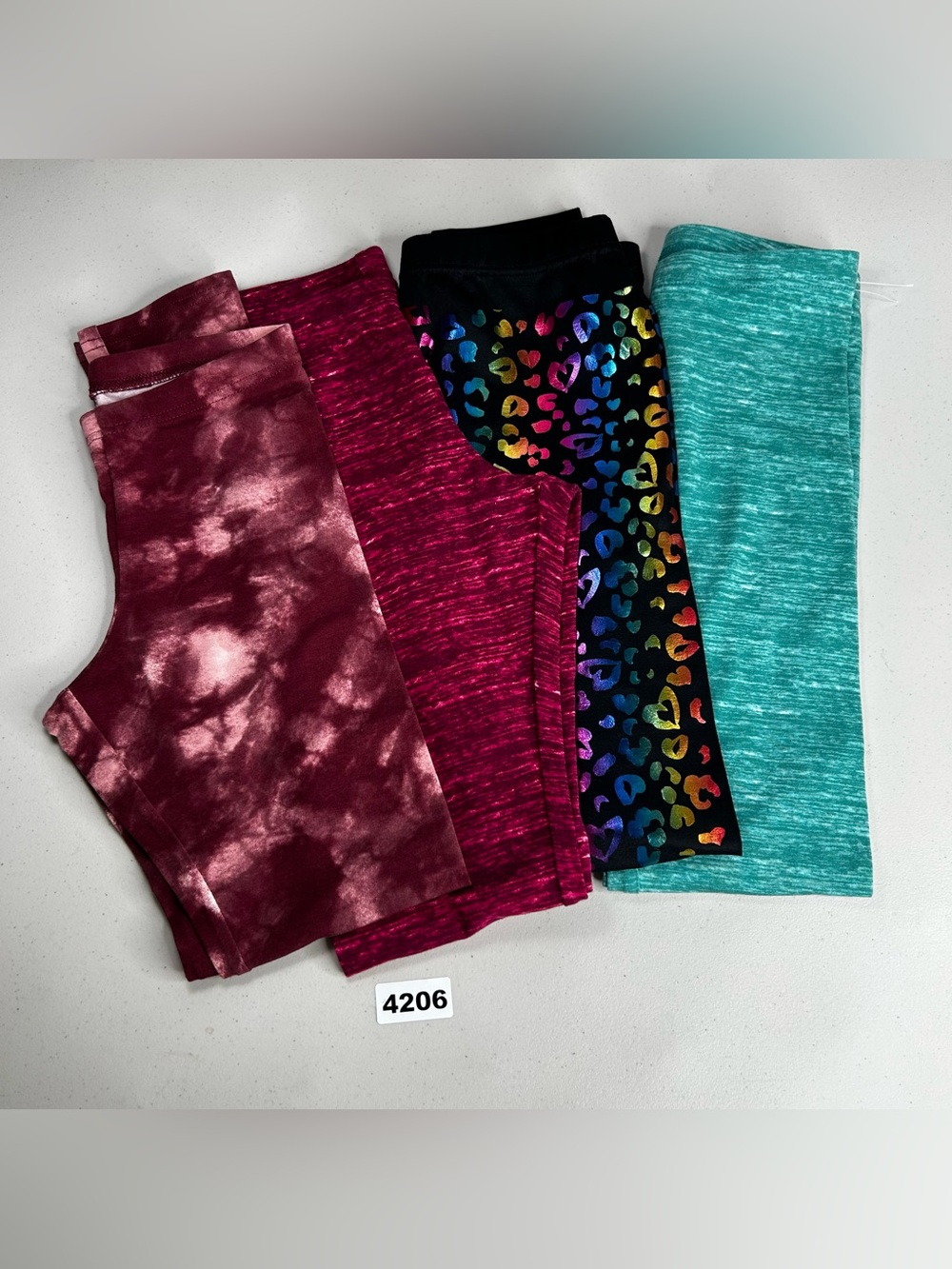 Old Navy & The Children's Place Girls Leggings Lot 4-Pack L (10-12) Multicolor